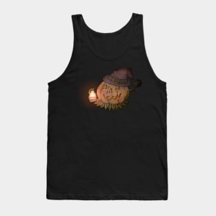 A Jack O' Lantern trick or treating Tank Top